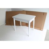 Erezoğulları Mobilya Damla Açılır Döner Mutfak Masası 60*90 - 90x120 cm - Beyaz