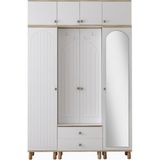 Erezoğulları Mobilya Dejavu Asklıklı Çekmeceli Ayakkabılık Portmanto 160X40X244CM - beyaz