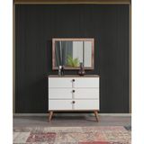 Erezogulları Mobilya Efsane Aynalı 3 Çekmeceli Şifonyer 91x43x150cm