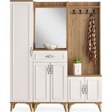 Erezoğulları Mobilya Irmak Portmanto Çift Askılık Ayakkabılık Aynalı 160X37X195 - V