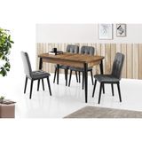 Erezoğulları Mobilya Kelebek Açılır Mdf Mutfak Masası 75*130CM - Siyah