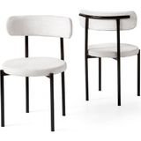 Erezoğulları Mobilya Metal Mutfak Sandalyesi 2 Li Set - Krem