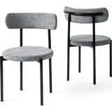 Erezoğulları Mobilya Metal Mutfak Sandalyesi 2 Li Set - Siyah