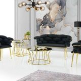 Erezoğulları Mobilya Modern Bekleme Odası Ofis Oturma Grubu Mobilyası Çay Seti 2+1+1