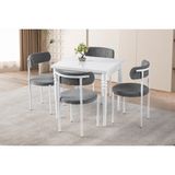 Erezoğulları Mobilya Pınar Alfa Açılır Mutfak Masa Sandalye Takımı 70X80 - Beyaz - 70 x 80 cm
