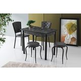 Erezoğulları Mobilya Smart Yandan Açılır Mutfak Masası 60X90CM - Siyah - 60 x 90 cm