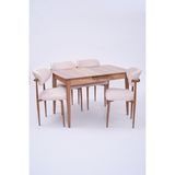 Erezoğulları Mobilya Venüs Polo Otomatik Açılır Masa Sandalye Takımı 80 x 120 - Ceviz - 80x120