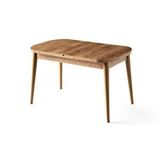 Erezoğulları Nisa Açılır Mdf Oval Mutfak Masası 70x110 Ceviz
