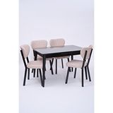 Erezoğulları Venüs Elma Otomatik Açılır Masa Sandalye Takımı 80x120 Ceviz