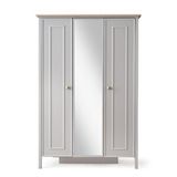 Erezoğulları Yakamoz Sis Gri 3 Kapaklı 133x56x201 CM Gardırop