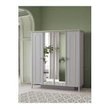 Erezoğulları Yakamoz Sis Gri 4 Kapaklı 173x56x201 CM Gardırop