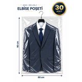 erfa plastik ambalaj 1984'den beri Askı Delikli Elbise Kılıfı 60×90 cm - Şeffaf Koruma Torbası 30 Adet