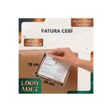 erfa plastik ambalaj 1984'den beri Kargo Fatura Cebi 19x26 Cm 1.000 Adet Kargo Evrak Poşeti Şeffaf Yapışkanlı Su Geçirmez, Dayanıklı