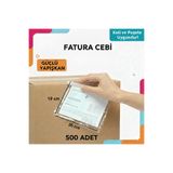 erfa plastik ambalaj 1984'den beri Kargo Fatura Cebi 19x26 Cm 500 Adet Kargo Evrak Poşeti Şeffaf Yapışkanlı Su Geçirmez, Dayanıklı