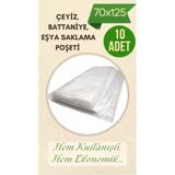 erfa plastik ambalaj 1984'den beri Naylon Torba 10 Adet 70x125 Cm Yorgan Yastık Çeyiz Battaniye Poşeti Eşya Koymalık