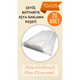 erfa plastik ambalaj 1984'den beri Naylon Torba 20 Adet 70x125 Cm Yorgan Yastık Çeyiz Battaniye Poşeti Eşya Koymalık