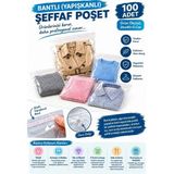 Erfa Plastik Ambalaj 26X40+5 cm Şeffaf Jelatin Bantlı Poşet 100’LÜ | Çeyiz Poşeti Yapışkanlı Ambalaj Torbası