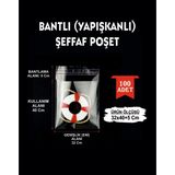 Erfa Plastik Ambalaj 32X40+5 cm Şeffaf Jelatin Bantlı Poşet 100’LÜ | Çeyiz Poşeti Yapışkanlı Ambalaj Torbası