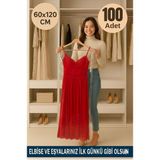 Erfa Plastik Ambalaj Askılı Uzun Elbise Poşeti 60×120 cm – Şeffaf Naylon – 100'lü Paket | Elbise, Kıyafet, Mont, Takım Elbise, Abiye Koruma Kılıfı - 100 Adet - 60x120 Cm Ölçüsü