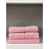 ERFAHOME Ipliği Boyalı Pamuk 50X90 Yüz Havlusu -3lü - 50 x 90 cm - Pembe