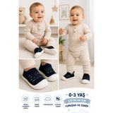 erfleks Bebek - Çocuk Esnek Ortopedik Yumuşak Taban Şık Lacivert İlk Adım Spor Ayakkabısı - Spor Sneaker Triko Ve Örgü - Yıkanabilir