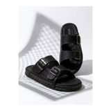 erfleks Erflex Comfort Erkek İki Bantlı Anatomik Terlik - Günlük Ortopedik Rahat Terlik