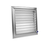 ERFUR 50x45 Alüminyum Hareketli Yüzeysel Mat Krom Banyo Wc Menfezi