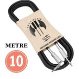 Erga Müzik Gitar Jack Kablosu 10M - 32,8ft DÜZ/L Elektro Akustik Bas Bağlama Keman Amfi & Mixer Uyumlu Jak kablo