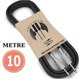 Erga Müzik Gitar Jack Kablosu 10M/32,8ft - Elektro Akustik Bas Bağlama Keman Kemençe Amfi&Mixer Uyumlu Jack Kablosu