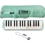 Erga Müzik Lino Pastel Yeşil Melodika 32 Tuşlu Bez Çantalı