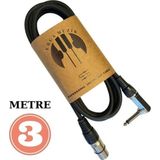 Erga Müzik MİKROFON KABLOSU 3M STÜDYO CONDENSER MİKROFON KABLOSU XLR DİŞİ/L KONNECTOR KABLOSU