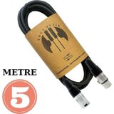 Erga Müzik MİKROFON KABLOSU 5M STÜDYO CONDENSER MİKROFON KABLOSU XLR ERKEK / XLR DİŞİ KONNECTOR KABLOSU