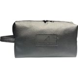 Erga Siyah Deri Portföy Clutch Erkek Traş Kozmetik Bakım Ve Günlük El Çantası