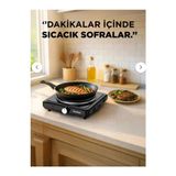 Ergin Group Termostatlı Ayarlanabilir Elektrikli Pleyt Tekli Ocak 1500 Watt