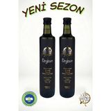 Ergince 2'li Ergince Organik Sertifikalı Erken Hasat Natürel Sızma Zeytinyağı 500 ml – Soğuk Sıkım 0,18 Asit - 1 lt