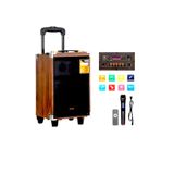 ErginGroup Baab Taşınabilir Ahşap Şarjlı Bluetooth Hoparlör Rms 8 inc Müzik Çalar Ses Sistemi 40 Watt B-Q8