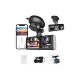 ErginGroup DVR Wifi Dash Cam Gece Görüşlü Çarpışma Algılama Video Oto Araç Kayıt İçi Kamera Araba Park Monitörü 3 Kameralı