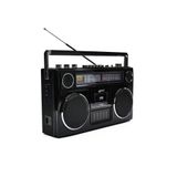 ErginGroup Nostalji Müzik Seti FM Radyo USB MP3 Player Bluetooth Retro Kaset Çalar Teyp Speaker Hoparlör