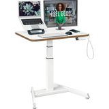 Ergo Elektrikli Sit Stnd Küçük Çalışma Masası, Ayağa Kalkma Hatırlatmalı, Beyaz, Elektrikli Yükseklik Ayarlı - Çok Renkli - Standart - Genel