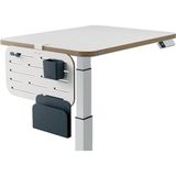 Ergo Küçük Pegboard Çalışma Masası Düzenleyici, Aksesuarlı, Yüksek Kaliteli Takma Tahta, 35 Mm'ye Kadar Masa Kalınlıklarıyla Uyumlu, Geniş Asma Yuvaları, Mandal Sabitleme, 42 x 25 Cm, Beyaz,