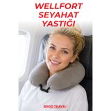 ergo travel Wellfort Ortopedik Seyahat Yastığı Visco Boyun Destekli Seyahat Yastığı - Gri |