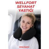 ergo travel Wellfort Ortopedik Seyahat Yastığı Visco Boyun Destekli Seyahat Yastığı - Siyah