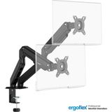 Ergoflex Ef X16 Çift Kol 17-32 Inch 2-9 kg Amortisörlü Monitör Standı 2026 Versiyon - Siyah
