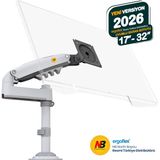 Ergoflex NB H100 Amortisörlü Monitör Tutucu Kol Profosyonel Beyaz Monitör Standı