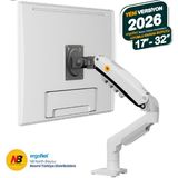 Ergoflex North Bayou Nb F80 17-30" Amortisörlü Monitör Standı 2024 Versiyon White Edition - Beyaz