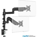Ergoflex S16 Çift Kol 22-35INCH Amortisörlü 2-9 kg Monitör Standı 2026 Versiyon Gri - Siyah