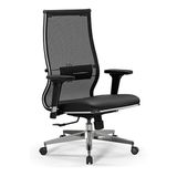 Ergolife Synchrosit 10 Ergonomik Fileli ve Deri Çalışma Sandalyesi / Ofis Koltuğu - 211.D.1.3E3 Siyah