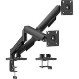 ErgoMekan F180 Slim 17-32” ikili Monitör Standı Siyah (Maks: 9kg)
