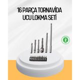Ergonomik 16 Parça Bits Tornavida Uç Ve Adaptör Seti Mir76435084