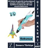 Ergonomik Abs Plastik Bükülebilir 3D Renkli Üç Boyutlu Çocuk Grafik Tablet Yazıcı 3D Çizim Kalemi